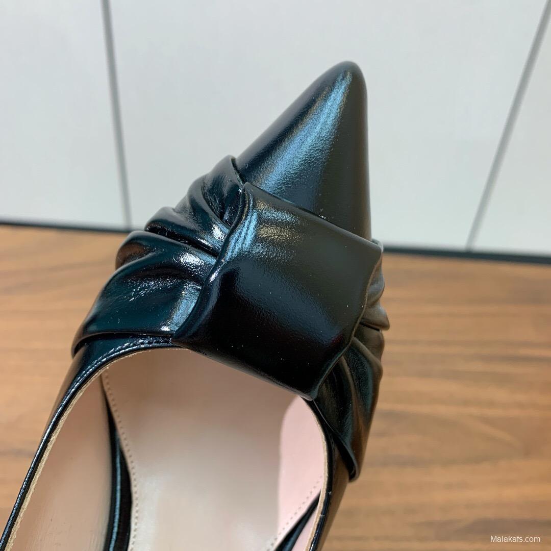 2025 Women Gianvito Rossi Black Leather High Heel KFY00300