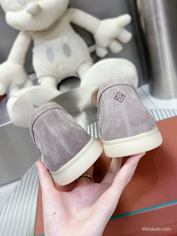 2025 Men Le Parmentier Grey Suede Loafers LY00260