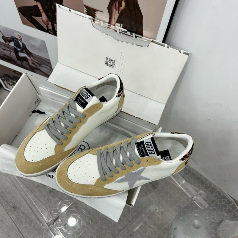 2024 Unisex GGDB White Beige Grey Suede Leather Low-Top Sneakers MJ00260
