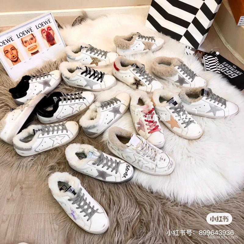 2024 Slippers GGDB Silver Shearling Slippers MJ00280
