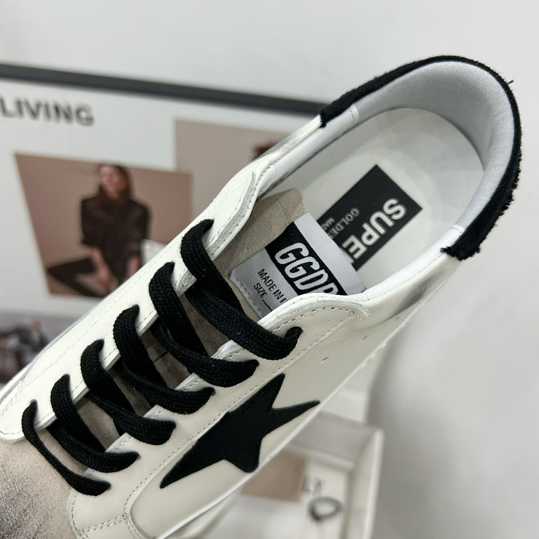 2025 Men GGDB White Black Leather Suede Sneakers SUPER STAR