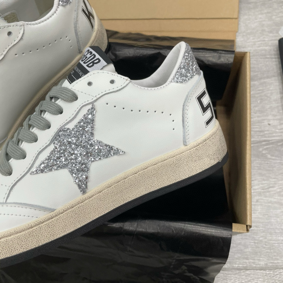 2024 Unisex GGDB White Grey Leather Sneakers MJ00260
