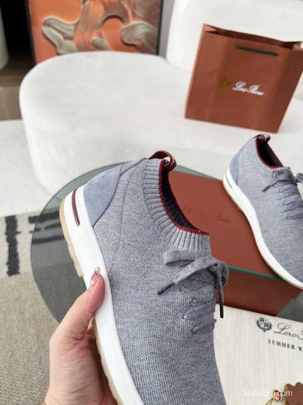 2024 Men LP Gray Wool Knit Sneakers MJ00330