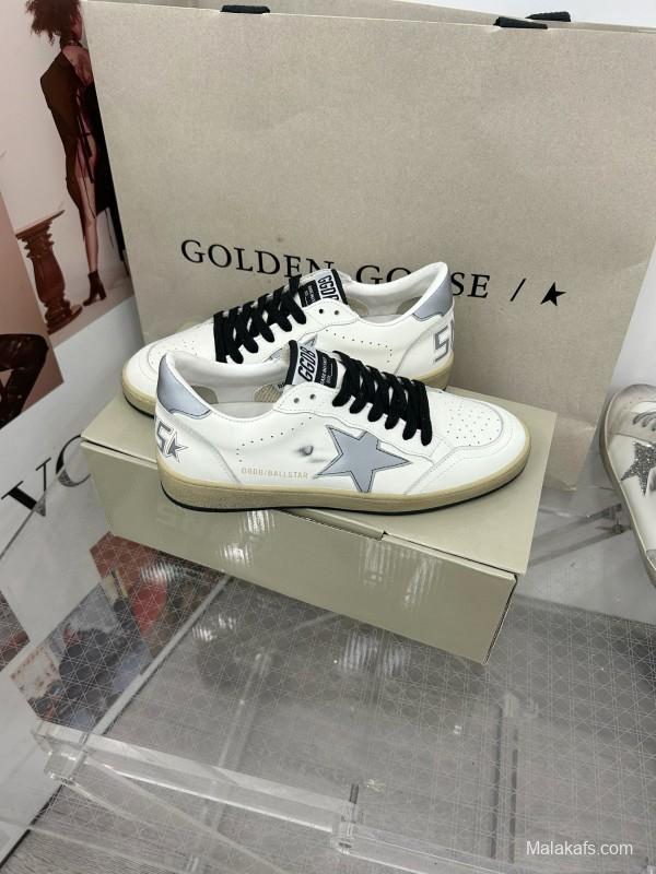 2024 Unisex GGDB White Grey Leather Sneakers MJ00260