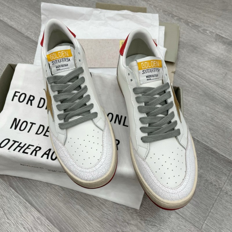 2024 Unisex GGDB White Red Beige Leather Sneakers MJ00260