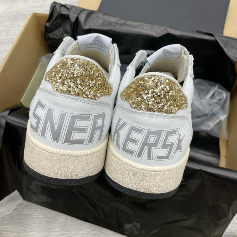 2024 Unisex GGDB White Purple Gold Leather Suede Sneakers MJ00260