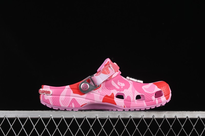 Bape x Crocs Classic Clog Camo Print Comfortable Versatile Clogs - B.D4
