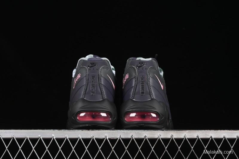 Nike Air Max 95 Retro Cushioned Running Shoes with Air-Sole Unit - FB2709-001