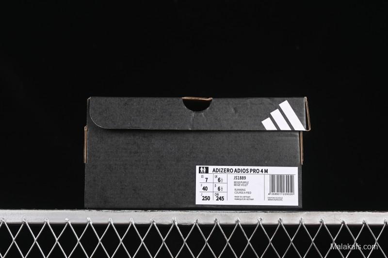 Adidas Adizero Adios 4 Men's Running Shoes Lightweight Breathable Low-Top - JS1889