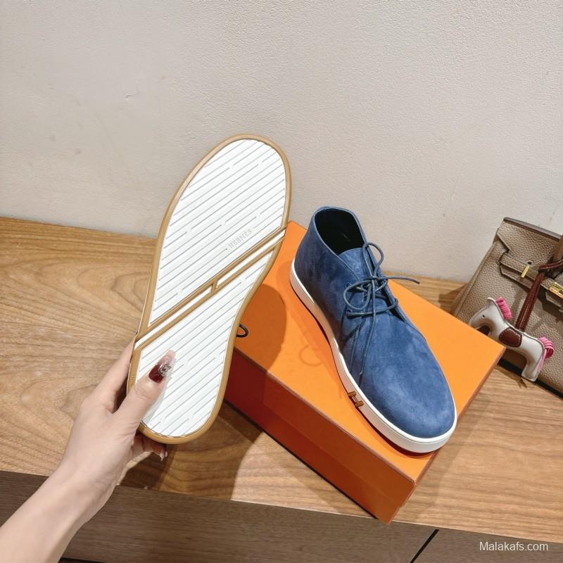 2025 Unisex H Blue Suede Boots AS00380