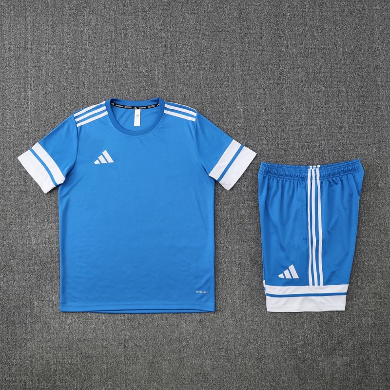 2025 Adidas Blue Short Sleeve Jersey+Shorts