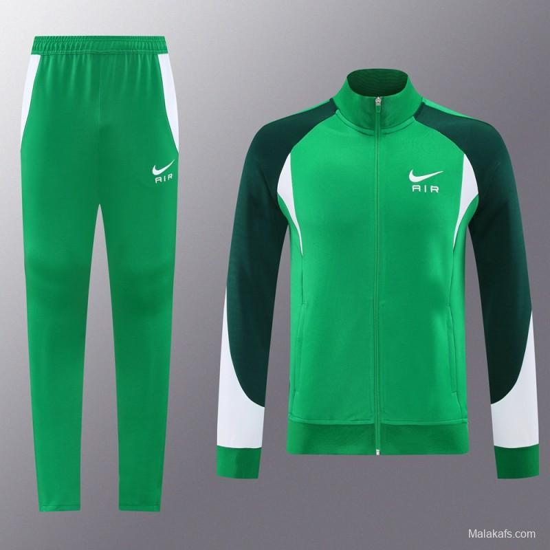 2025 NIKE Green Full Zipper Jacket +Long Pants