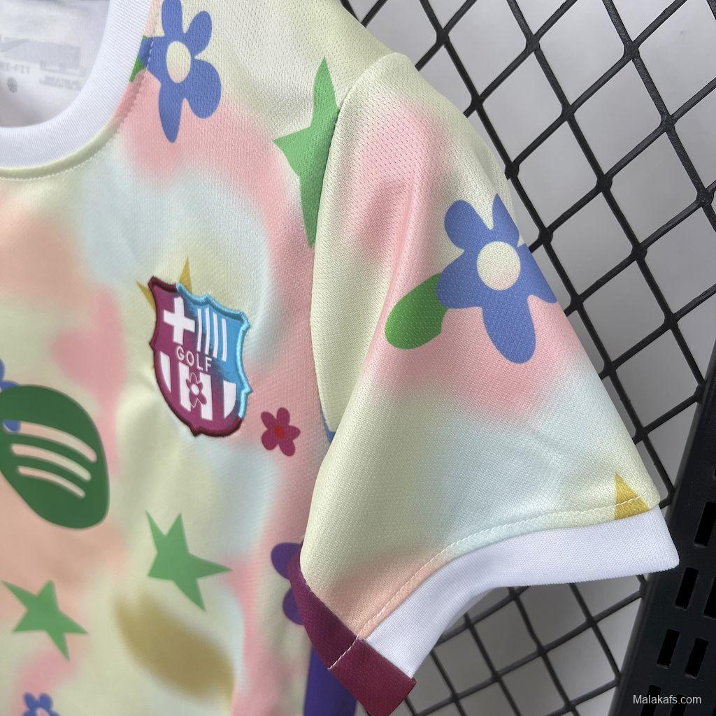 2025/26 KidsBarcelona Flower Special Edition Jersey
