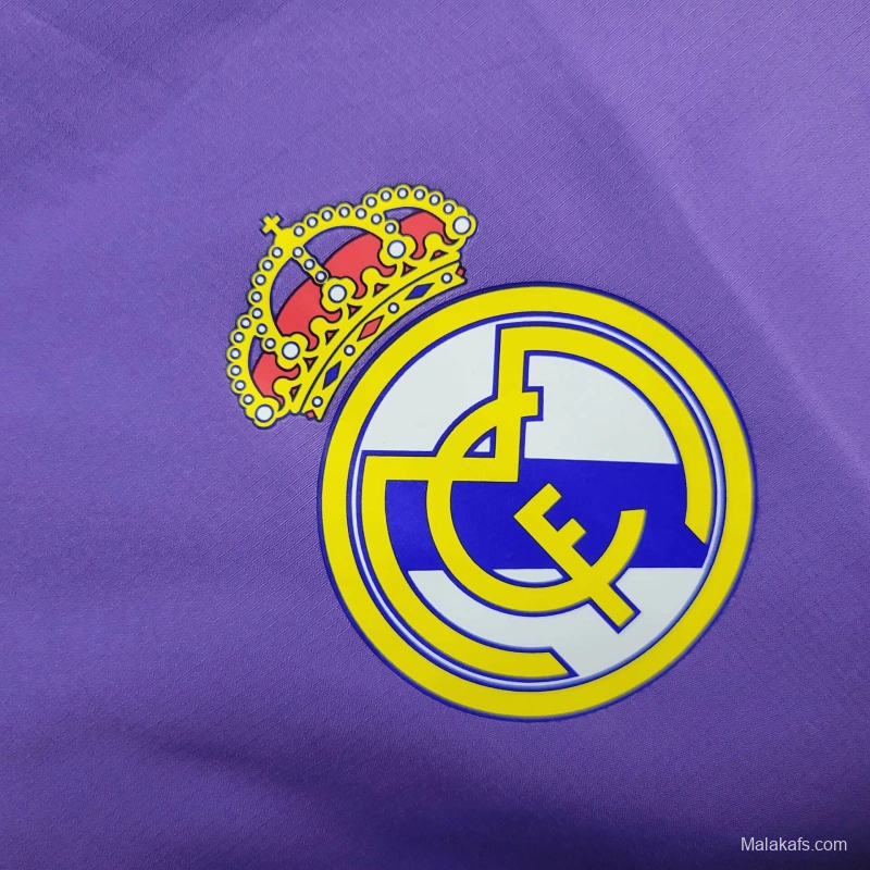 25/26 Real Madrid Jacket Black/Purple Windbreaker
