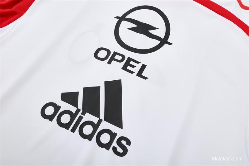 Retro 04/05 AC Milan White Half Zipper Jacket