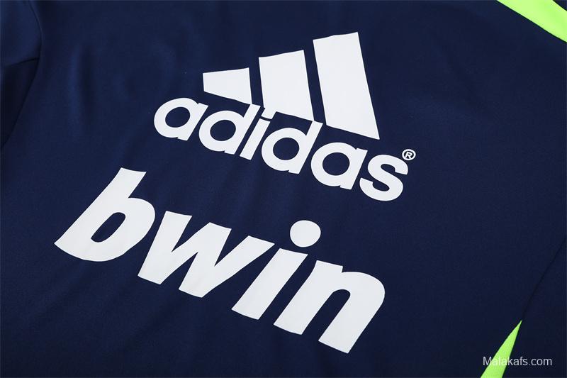 Retro 12/13 Real Madrid Royal Blue Half Zipper Jacket