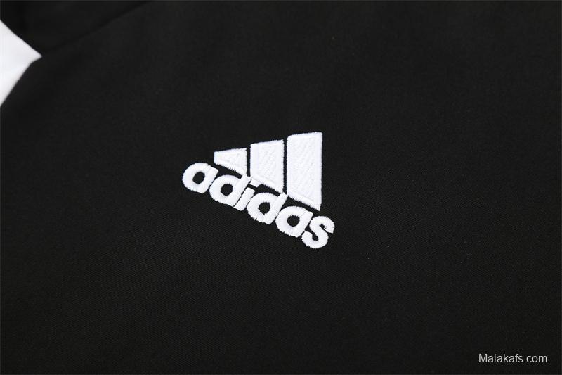 Retro 08/09 Real Madrid Black Half Zipper Jacket