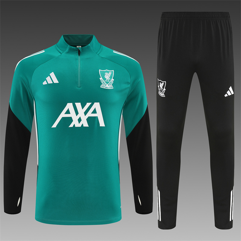 25/26 Liverpool Green Half Zipper Jacket+Long Pants