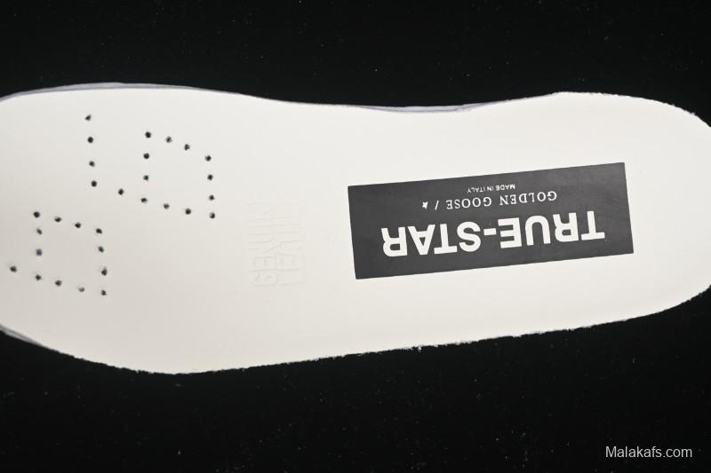 Golden Goose True Star Distressed Leather Sneakers - GGDB