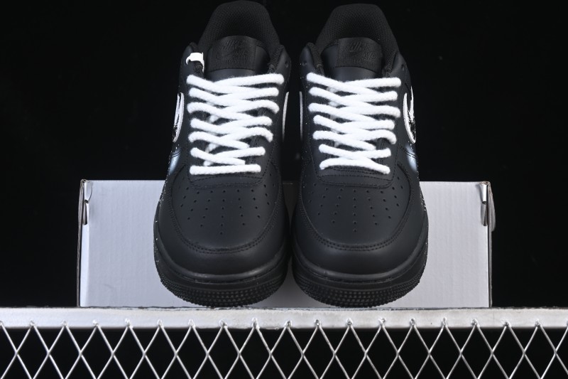 Nike Air Force 1'07 Low Two-Dimensional Theme Black Space Casual Sneakers - ZH0316-101