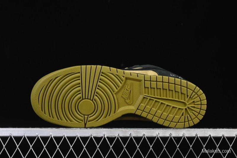 Nike Supreme x Dunk SB Dunk Low Brown Yellow Low-Top Casual Skate Shoes - HQ8487-300