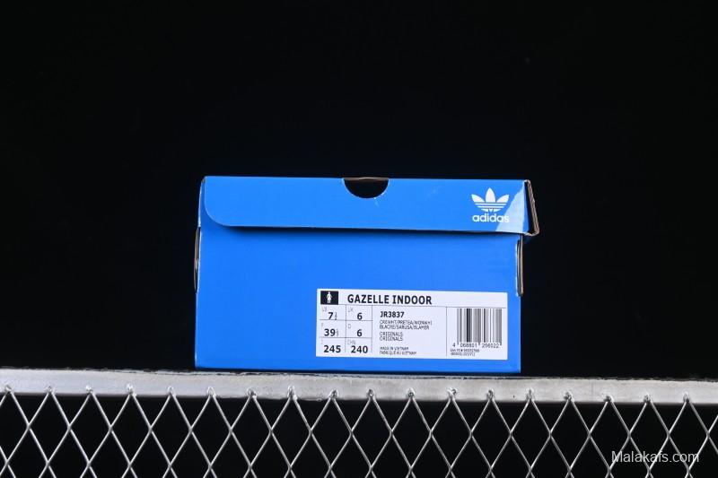 Adidas Originals Gazelle Indoor Retro Casual Slip-Resistant Wear-Resistant Low-Top Skate Shoes - JR3837