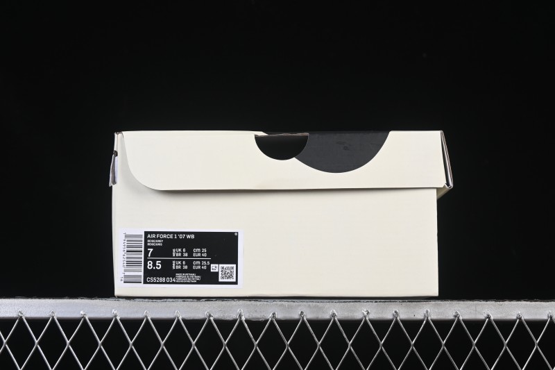 Nike Air Force 1 '07 Low Stussy Collaboration Beige Low-Top Casual Sneakers - CS5288-034
