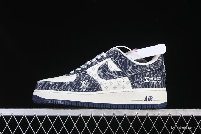 Nike Air Force 1 '07 Low LV Collaboration White Blue Casual Sneakers - YF9511-812