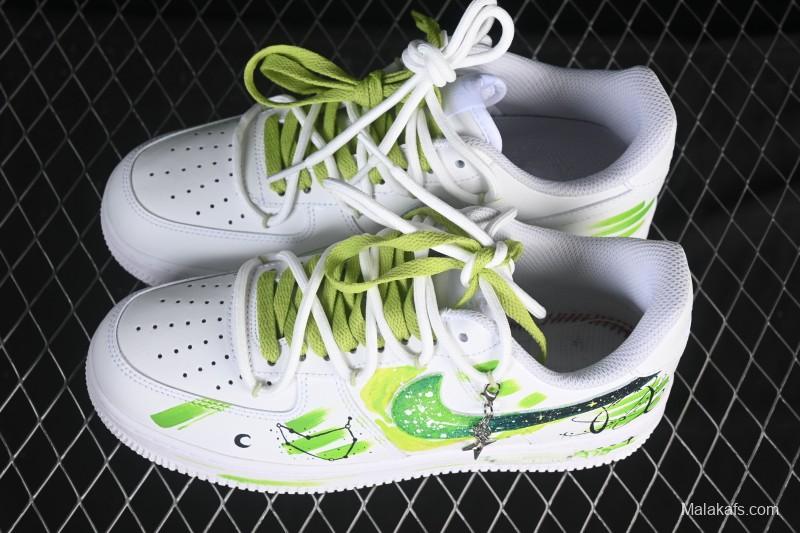 Nike Air Force 1 '07 Low Capricorn Hand-Painted Doodle Zodiac Series Casual Sneakers - 1222119