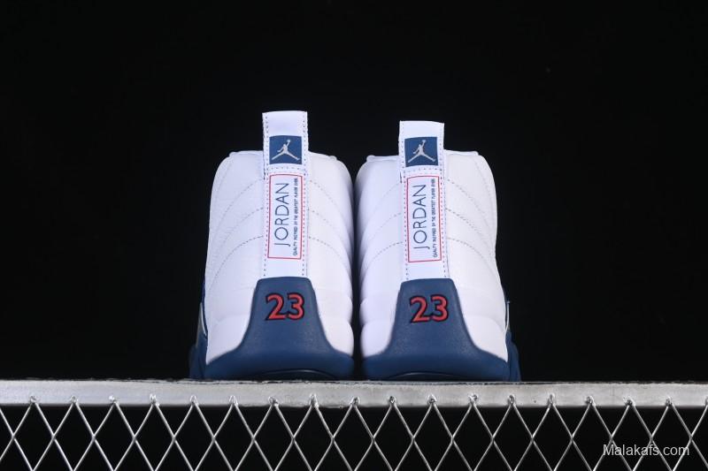 Nike Air Jordan 12 Retro French Blue And White Basketball Shoes - CT8013-114