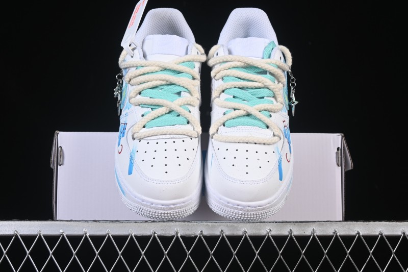 Nike Air Force 1 '07 Low Aries Hand-Painted Doodle Zodiac Series Casual Sneakers - 321-419
