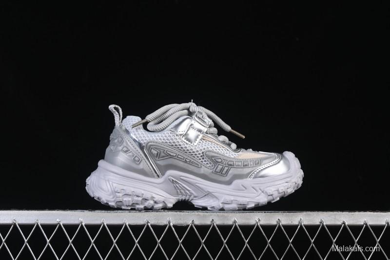 Balenciaga Silver Anti-Slip Casual Kids Shoes - J.C3