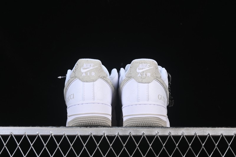 Nike Air Force 1 '07 Low Gucci Collaboration Light Gray Denim Glow-in-the-Dark Low-Top Casual Sneakers - XX3168-197