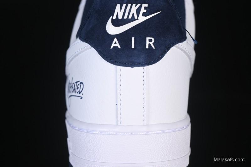 Nike Air Force 1'07 Low White Blue Casual Sneakers - ZH0316-119