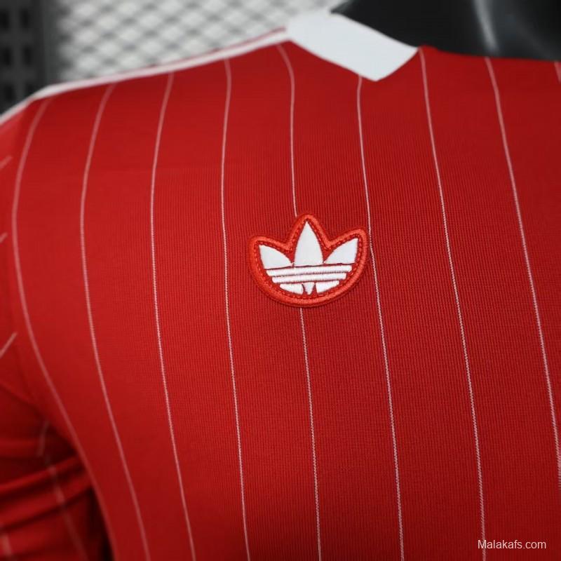 Player Version 25/26 Manchester United Red Adidas Original Casual Jersey