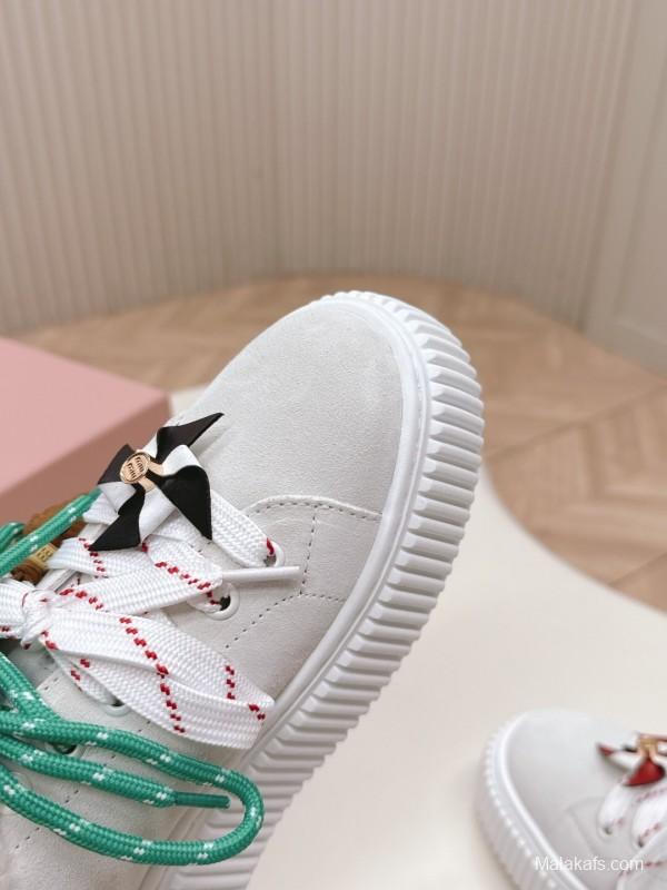 MIUMIU 3D Embroidered Platform Casual Shoes - LY00320/LY00340