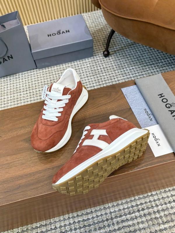 Hogan H-STRIPES Series Couple Thick Sole Dad Shoes Sneakers - AS00350