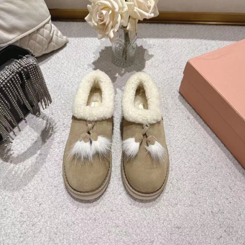 MIU MIU 2025 SS Korean Style Popular Small Potato Snow Boots Upgraded Version - LY00290