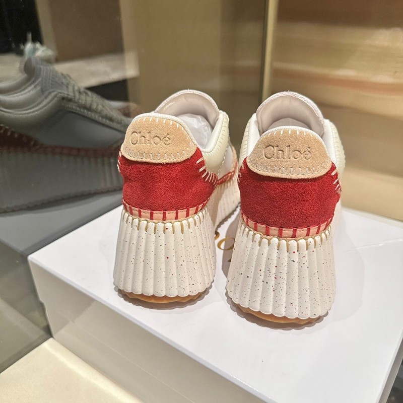Chloe 2025/SS Hand-Stitched Mark Line Casual Shoes - LY00350