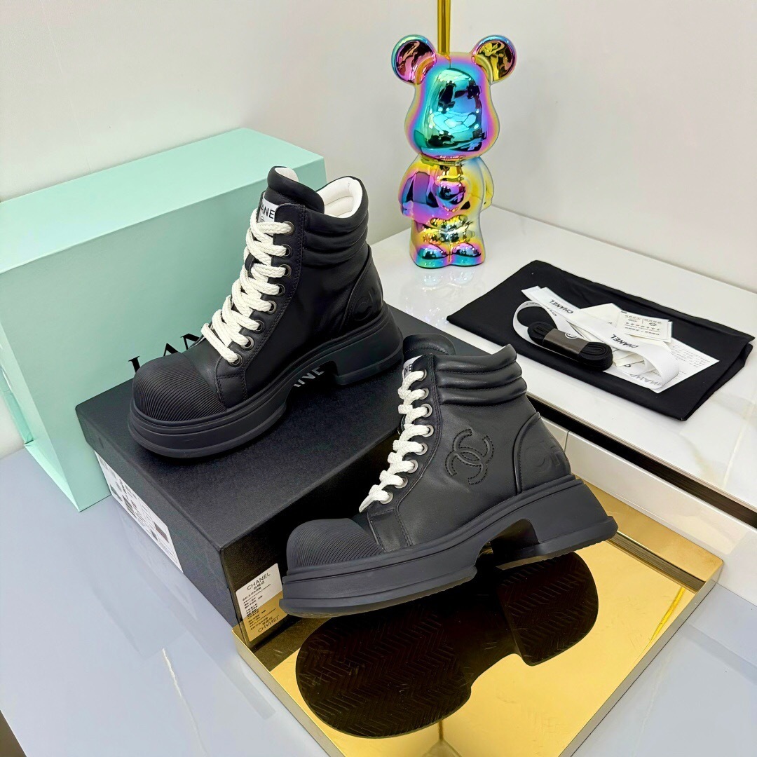Chanel 2025 SS Short Boots Essential Fall Winter Heavy Duty Style - LY00400