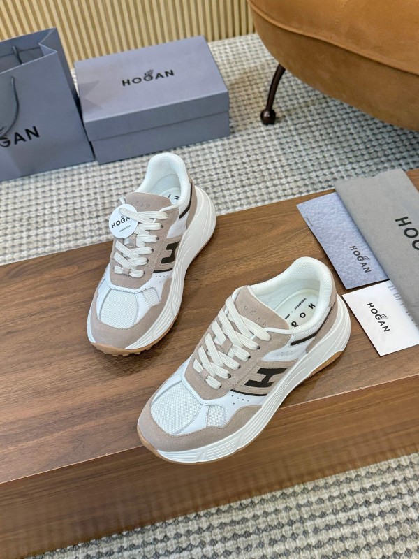 Hogan H-STRIPES Series Couple High Platform Chunky Dad Shoes Casual Sneakers - LY00370/LY00380