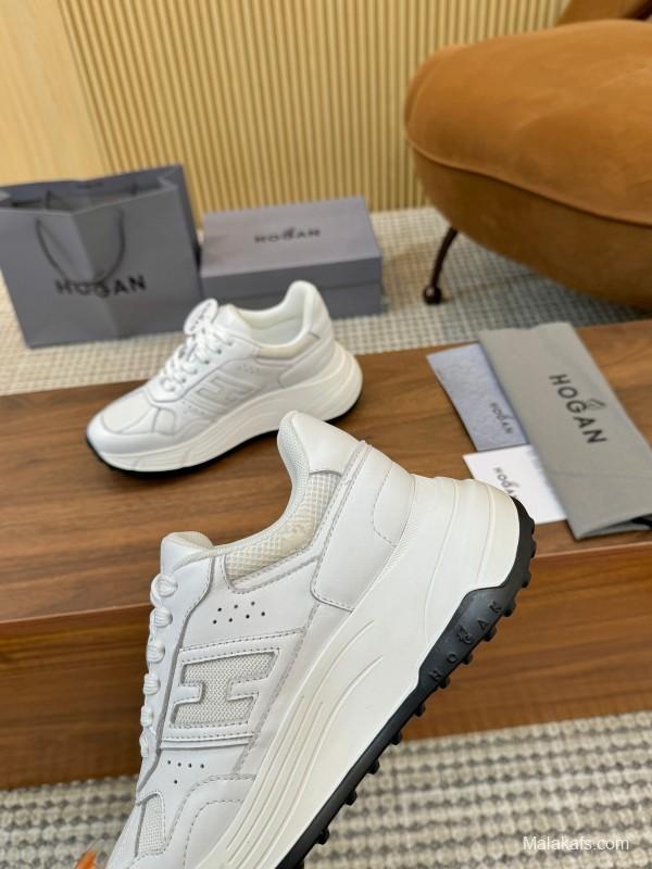 Hogan H-STRIPES Series Couple Thick Sole Dad Shoes Leisure Sneakers - LY00370/LY00380