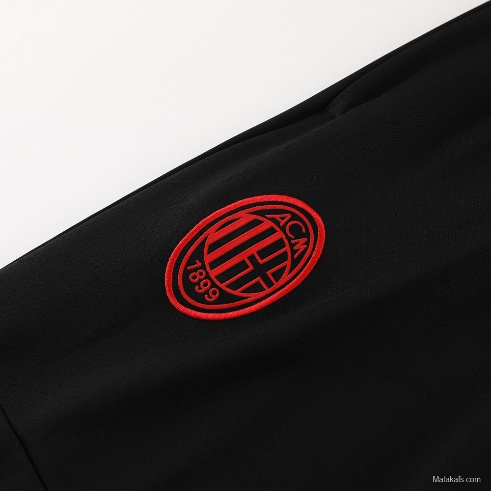 23/24 AC Milan Red S-2XL Half Zipper Jacket+Long Pants