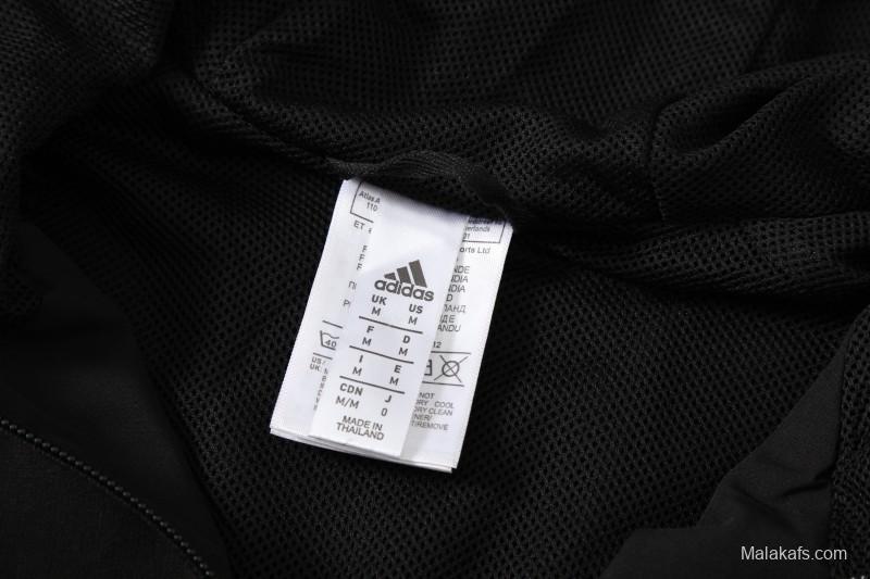 2025 Adidas Black Half Zipper Jacket+Long Pants S-2XL