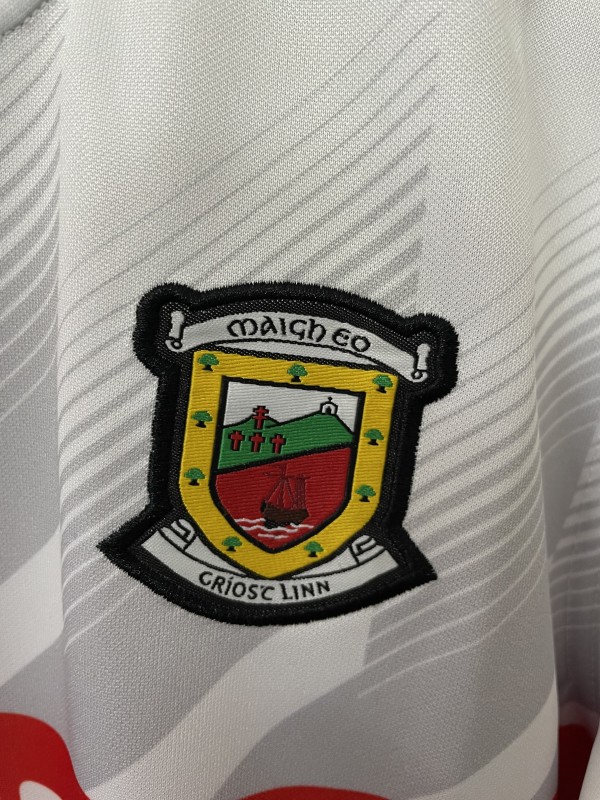 25/26 Mayo GAA White with Red Trim Jersey