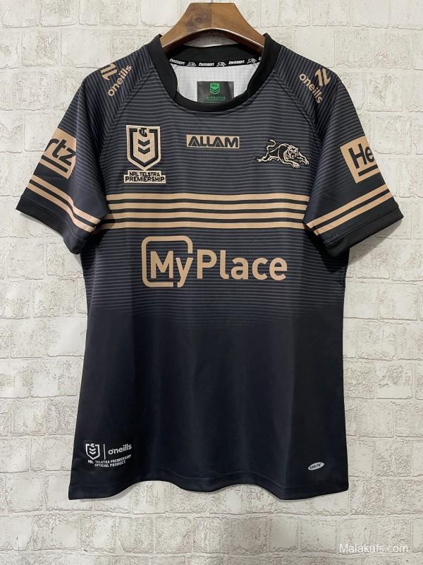 2026 Penrith Panthers Black with Gold Stripes Away Jersey