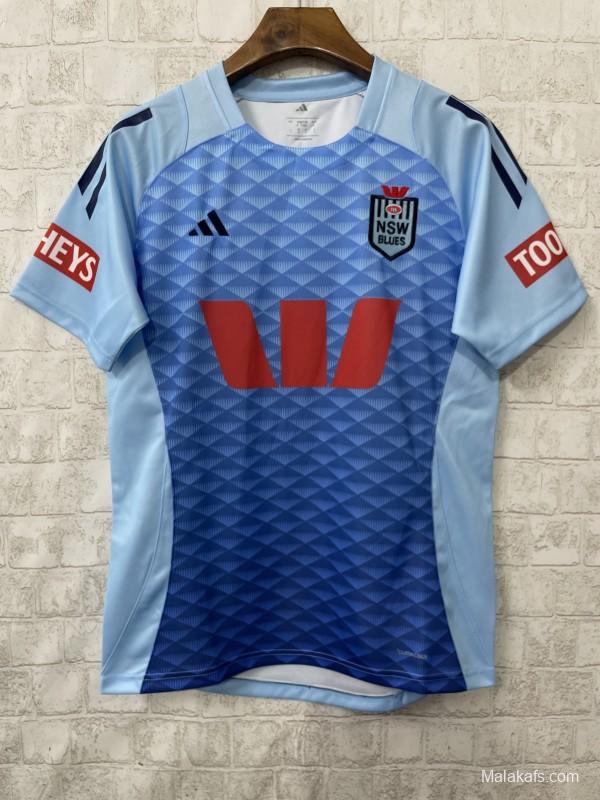 2026 NSW Blues Sky Blue to Navy Blue Gradient with Diamond Pattern Women's Jersey