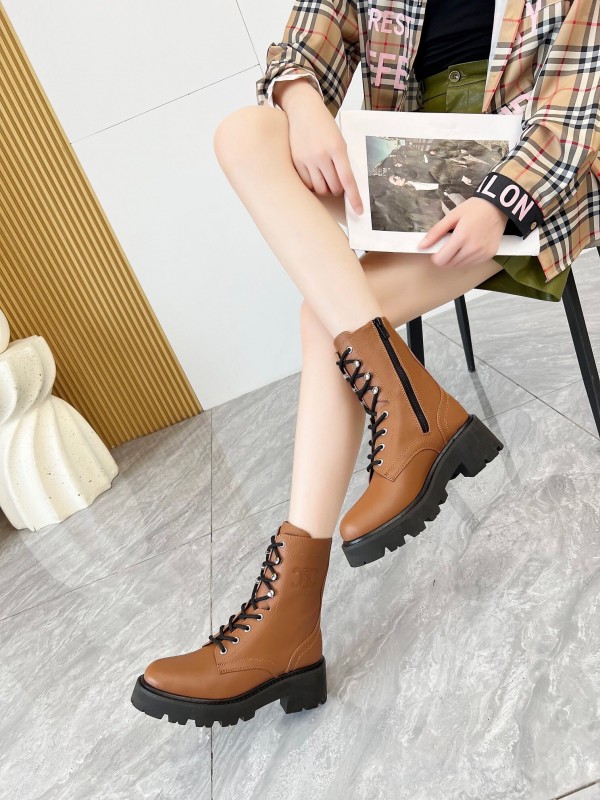 CELINE Triomphe Ankle Boots with 5cm Heel - L Y00340