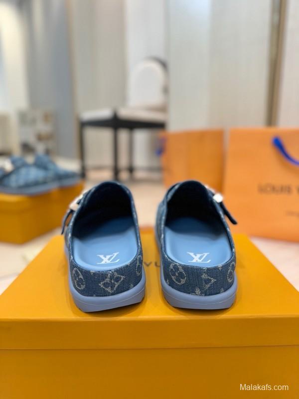 Louis Vuitton 2025 SS Monogram Sandals Couple Edition Lazy Style - KFY00291