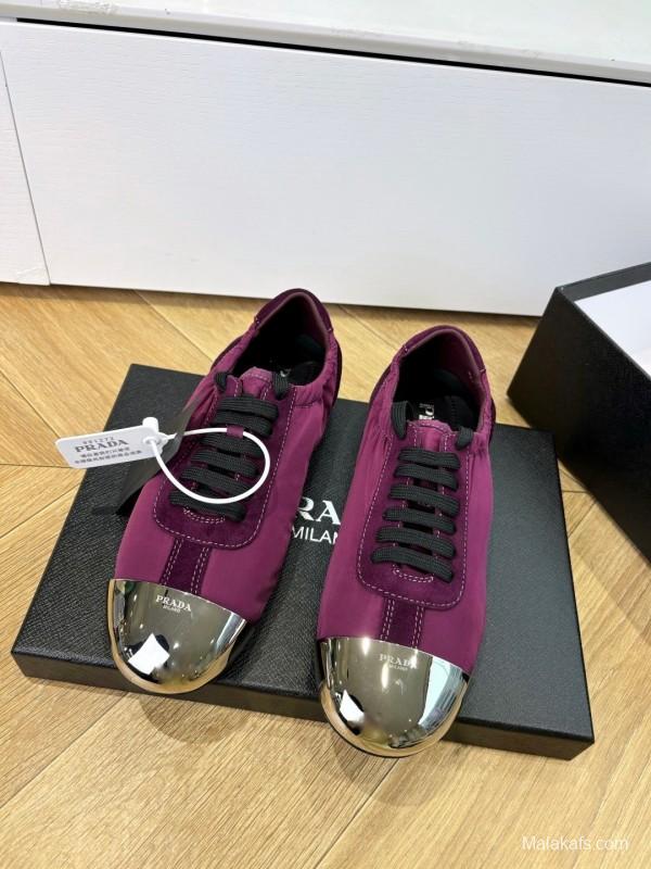 Prada 2025 SS Metal Toe Thin Sole Training Shoes Casual Shoes - LY00280